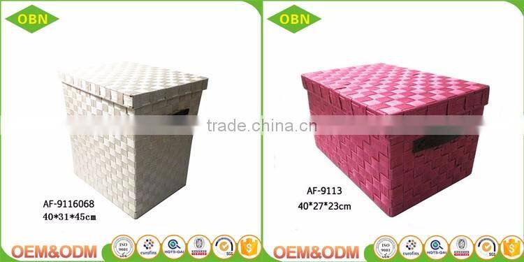 Large durable decorative handmade box storage basket