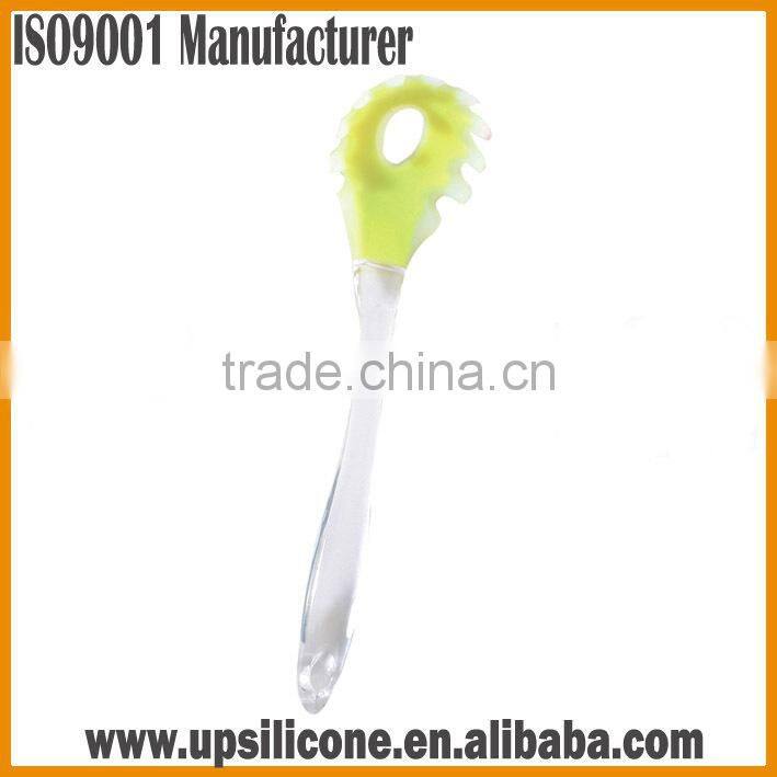 Silicone Pasta Fork in Hygienic Solid Coating, Spaghetti Fork with Bonus Cooking Tips