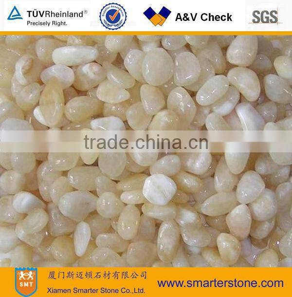 Cheap Machine-made Yellow Jade Pebble