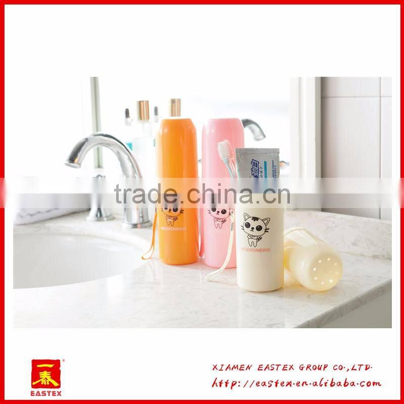 hot sell good quality new design cartoon Plastic toothbrush case portable travel toothbrush case