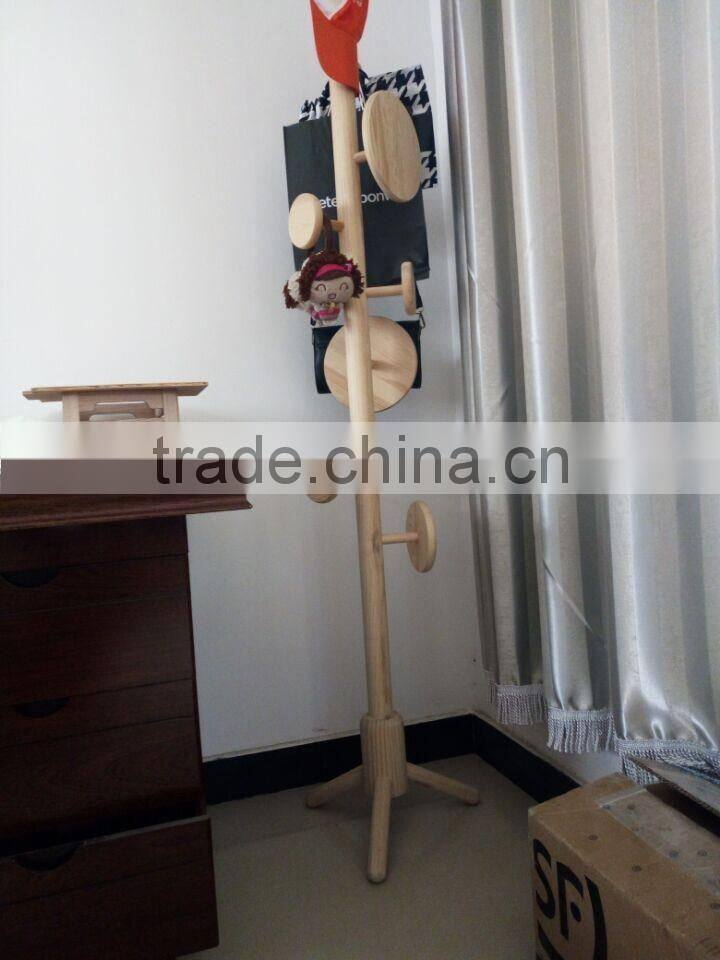 Wooden Clothes Drying Rack Stand Coat Rack Bag Rack Modern Design