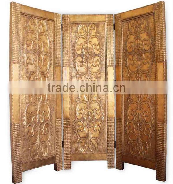 MW-7609-01 Classical reproduction furniture 3-leaf screens