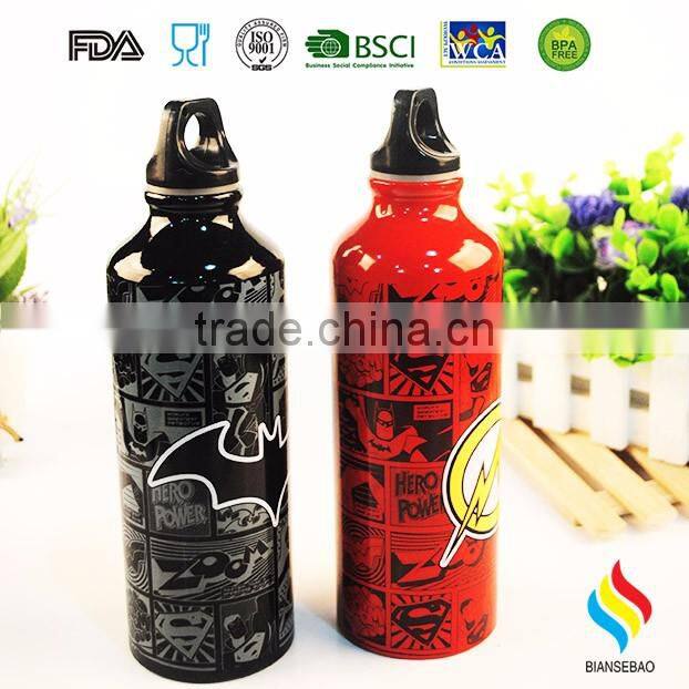 different capacity aluminum drink bottle for promotional