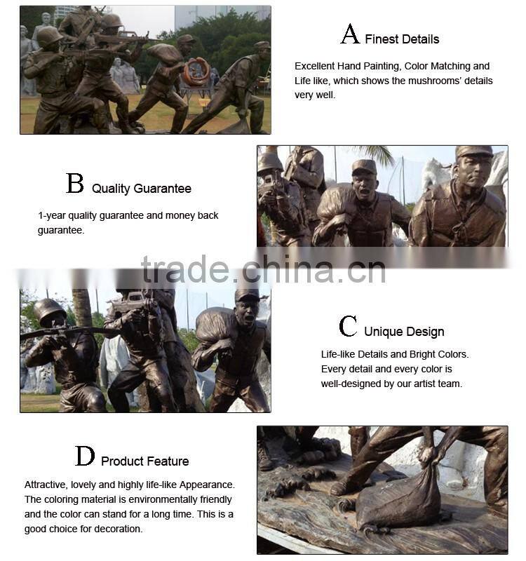 outdoor garden decoration resin craft life size soldier statue