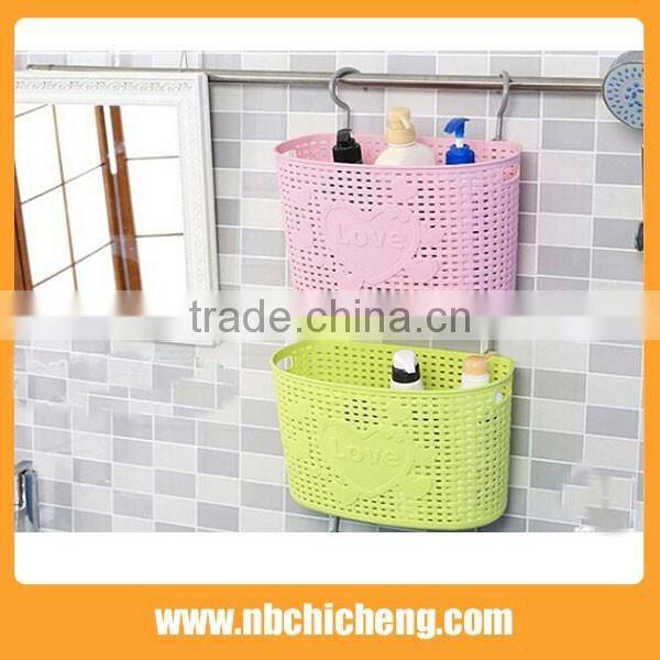 Plastic storage basket bathroom accessries storage rack