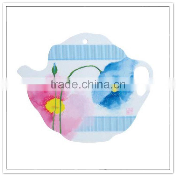Melamine breakfast board, party kettle design wholesale cutting board
