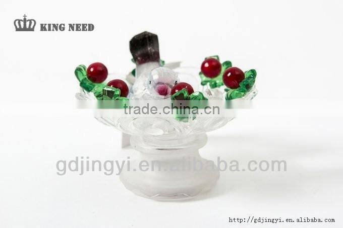 buautiful acrylic table decoration with LED for hummingbird