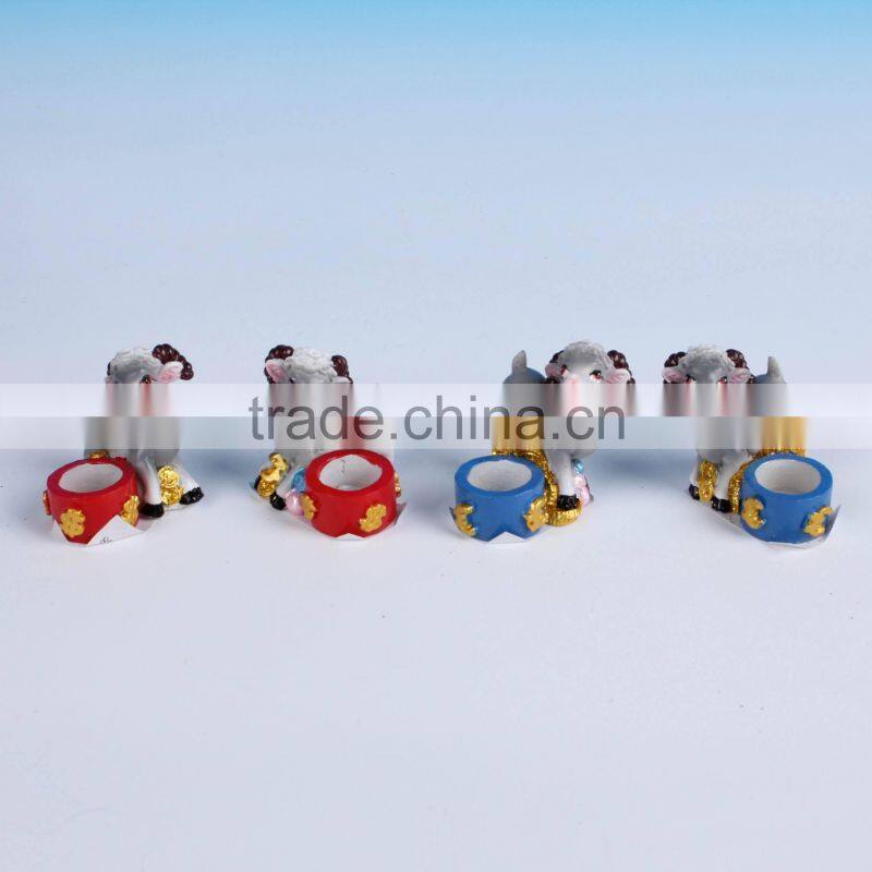 polyresin sheep toothpick holder for decoration