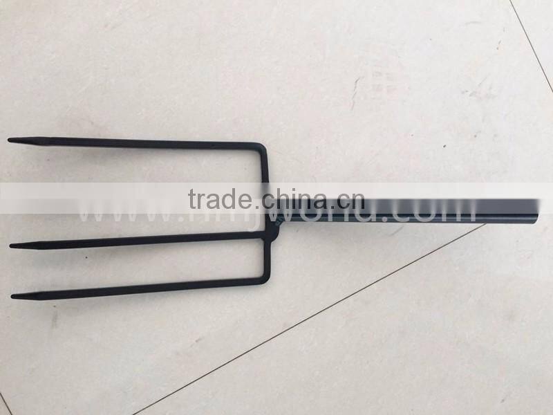 Four tines steel fork, high quality pitchfork