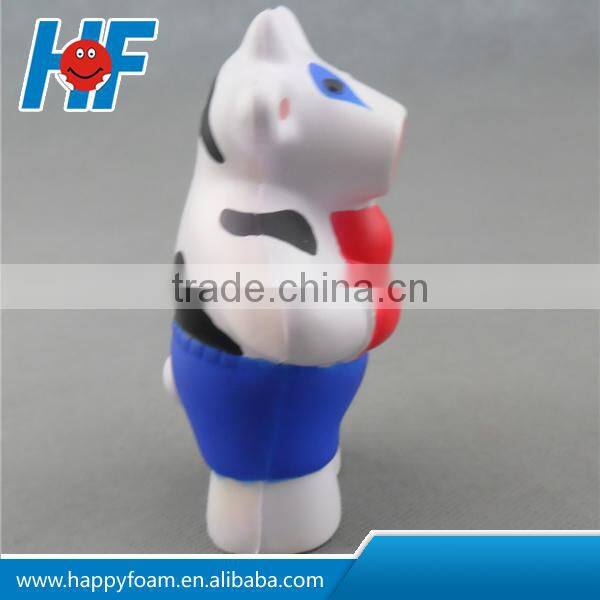 pu promotional gifts boxing cow shape antistress