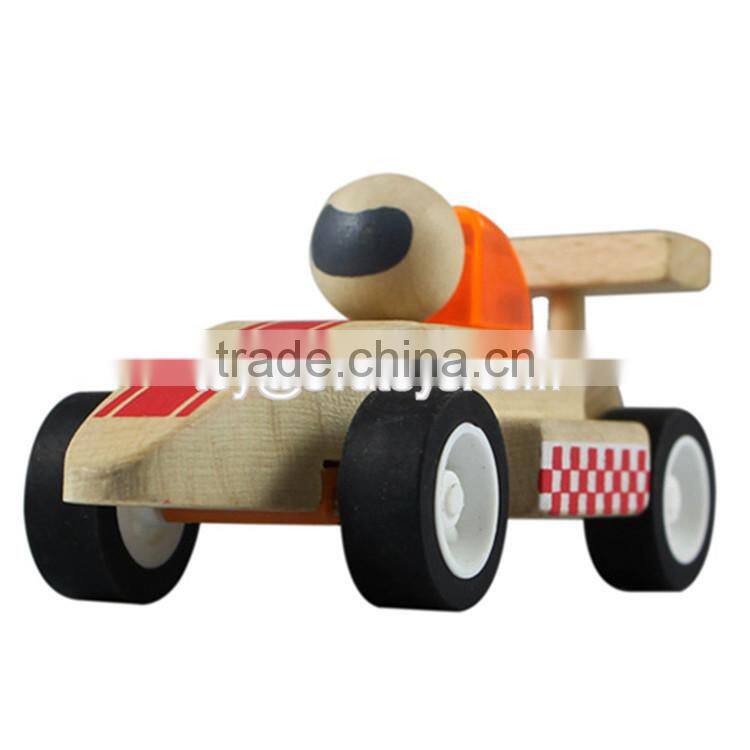 High quality natural wood toy trucks educational toys for toddlers W04A051
