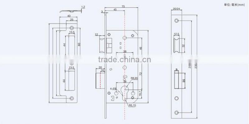 classic model good quality and competitive miotise lock cylinder 45x72