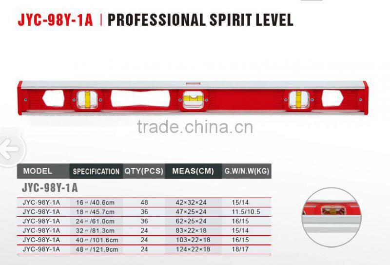 Function of measuring tools OEM SPIRIT LEVEL 14"--48" aluminum level ruler