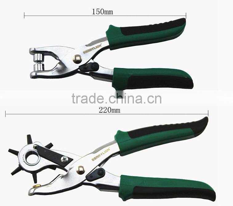 Berrylion Plastic handle Leather Punch 2pcs set Belt Leather Punch Set
