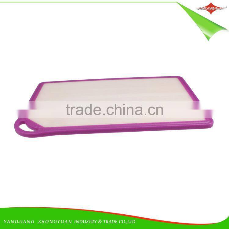 ZY-R1001 utility plastic cutting board chopping block with PP edge