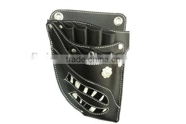 High Quality Wine-Red Color Leather Scissor Holster