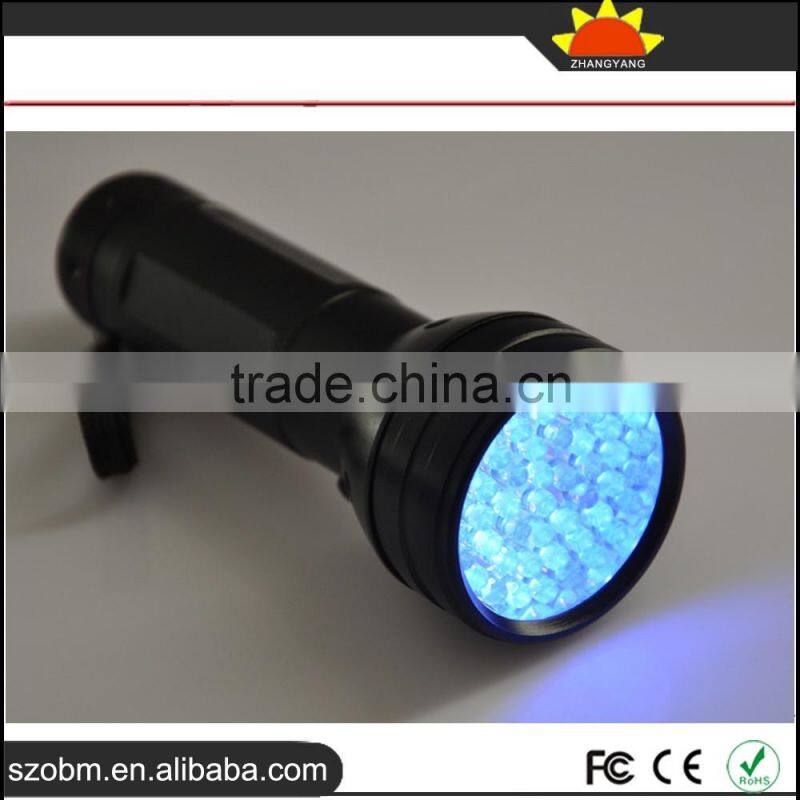 Wholesale OEM 51 LED 395nm - 400nm UV Purple Light LED Flashlight Torch