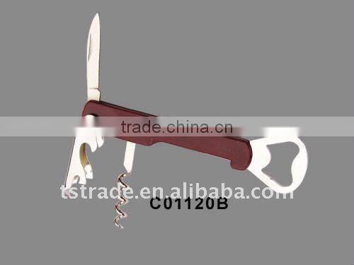 2014 Stainless Steel Multi function Keychain wine bottle opener C0109GS