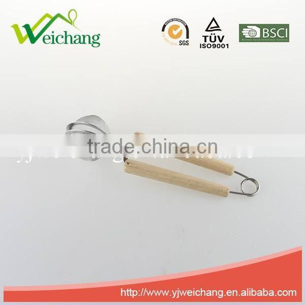 WCL029 Wooden Handle Stainless Steel Tea Ball