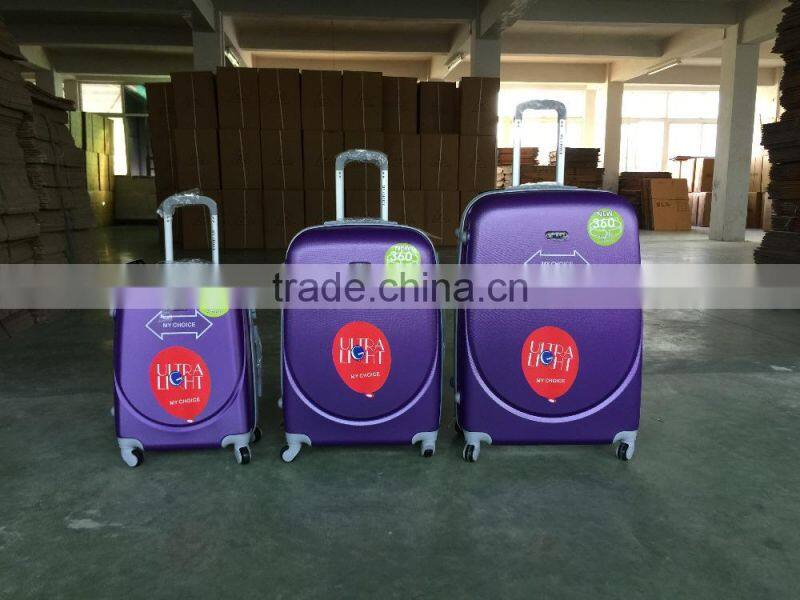 Promotional ABS Travelling Trolley Luggage set