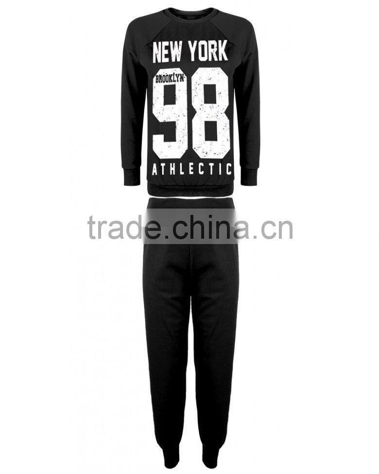 NEW LADIES New York 98 Athlectic Sweat Tracksuit JOGGERS SET GYM SUIT