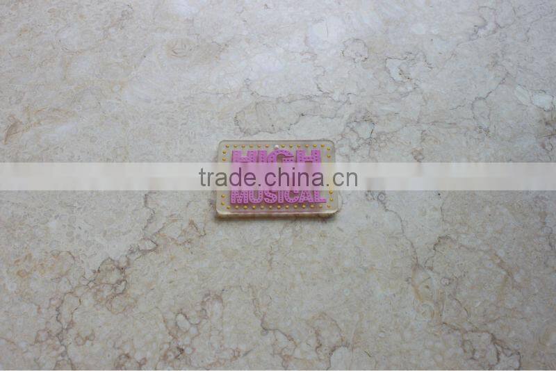 soft pvc cloth label and rubber patch