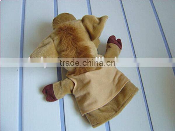 Hot selling baby child cow hand puppet baby plush puppets for children