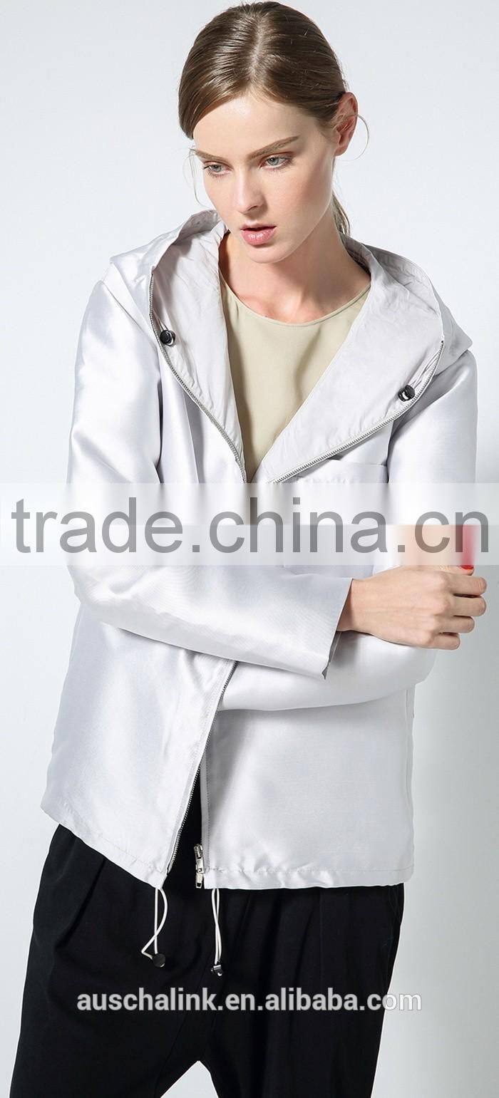 korean style outdoor fashion ladies smart casual hoodie jacket wholesale