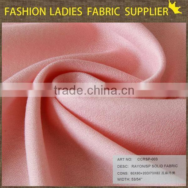 shaoxing cicheng rayon spandex twill solid fabric,viscose rayon crepe fabric