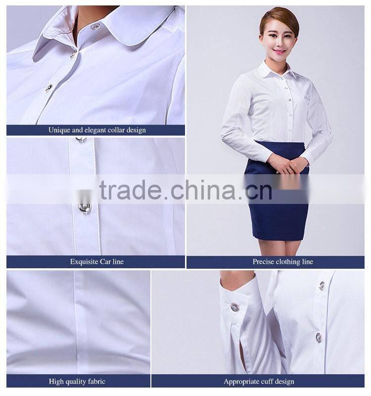 Custom Cotton Skirt And Flight Attendant Shirts