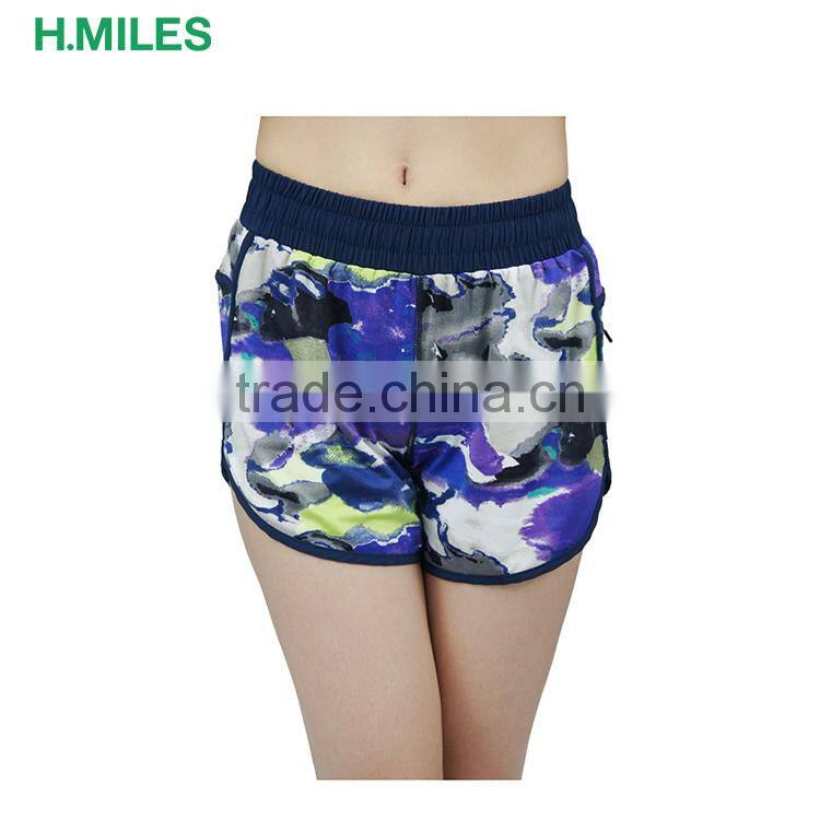 Custom Quick-drying Sublimation Printed yoga shorts women