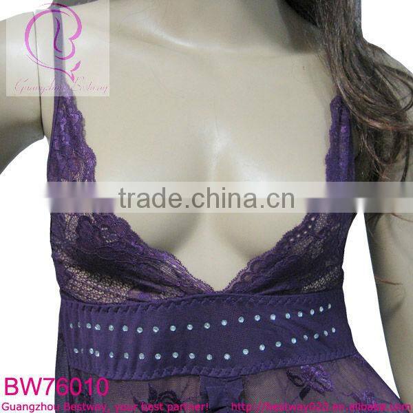 Image sex women sex products transparent night gown with jewel in apparels