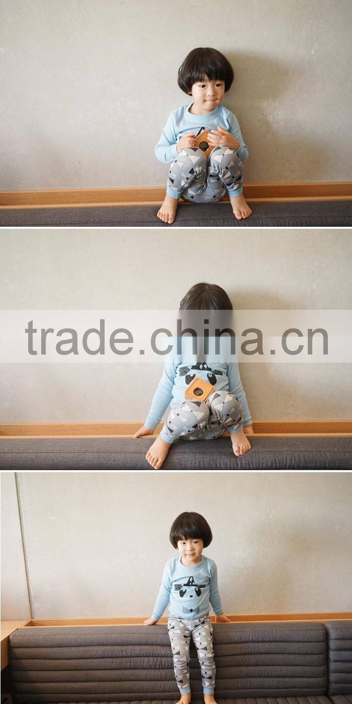 Cute panda cartoon children clothes sets imported clothes child