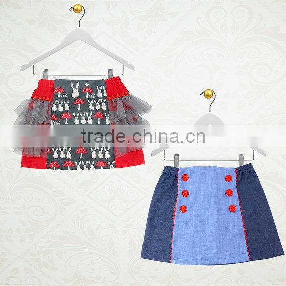children's clothing girls rabbit skirt cute kids fashion clothes print fabric skirts