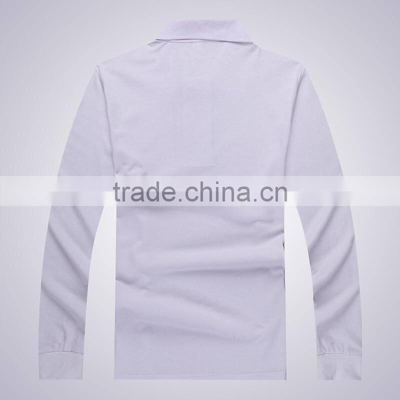 Custom design long sleeve polo shirt no brand