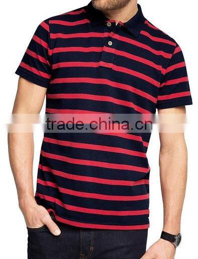 Men's Polo Short Sleeve Polo Shirt With Stripe