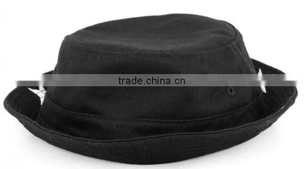 Stylish lolo cotton team wholesale bucket hats black