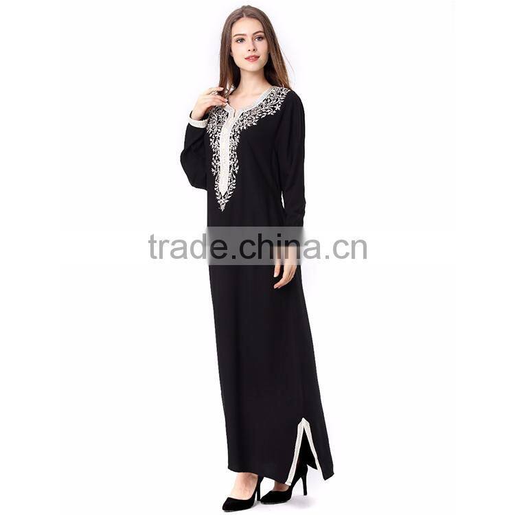 Muslim fashion women Long sleeve abaya 2017 Dubai dress kaftan dubai abaya wholesale