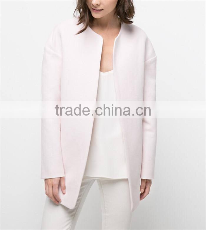 hot sell rose red platform felt japan winter coat