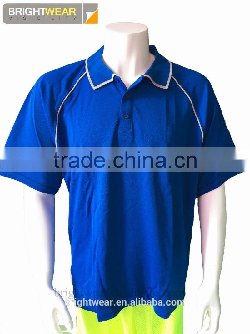 Contrast mens short sleeve 50% polyester 50% cotton cheap Australia polo shirt