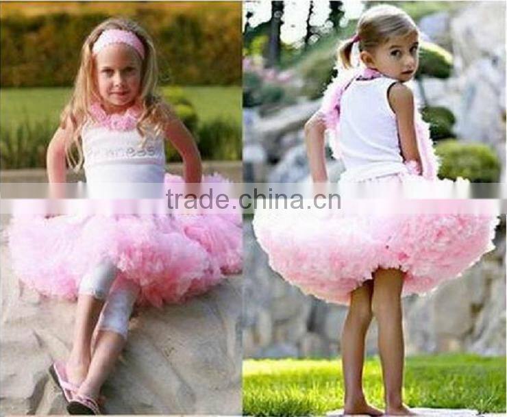Cheap 2015 multi color summer boutique baby dance tutu skirts chiffon pettiskirt tutu newborn valentine petit skirt fluffy