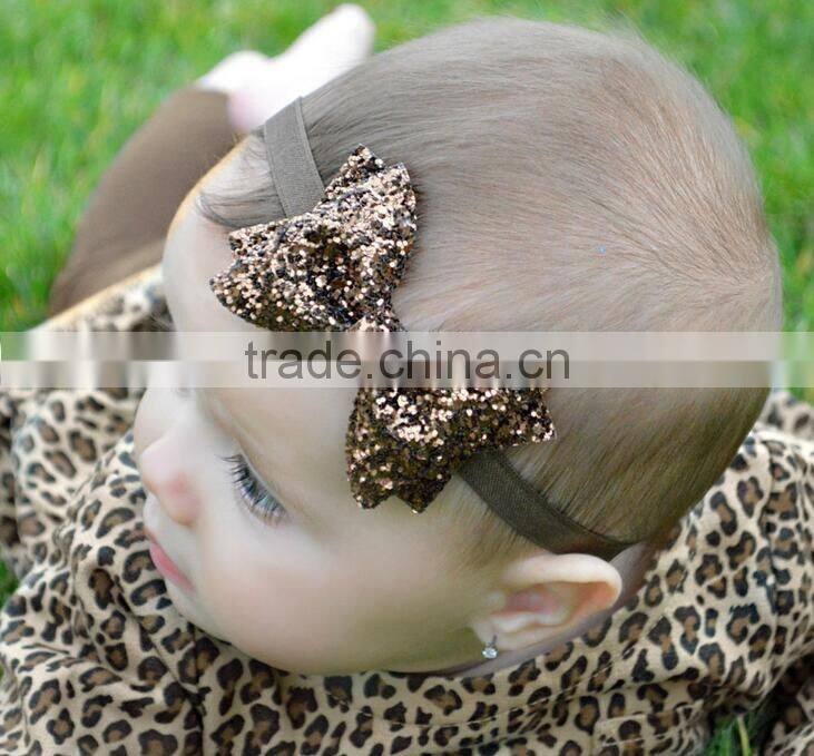 7 colors choice baby headband, shinning bow baby headband, shinning headband for kids