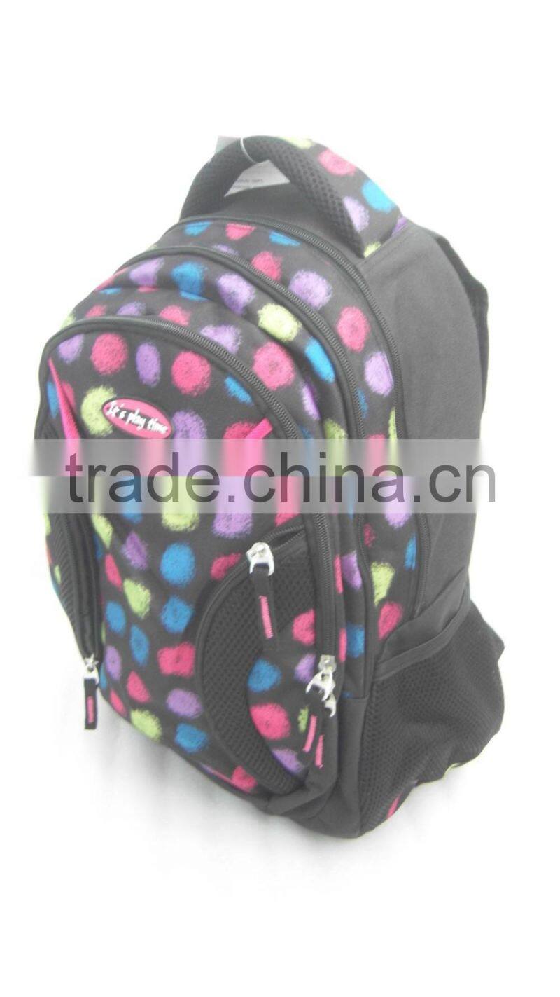2017 latest custom new design cheap girl school bag backpack
