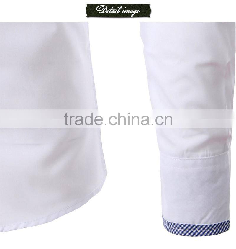 Fashion new style fine brush cotton men cotton shirt with price