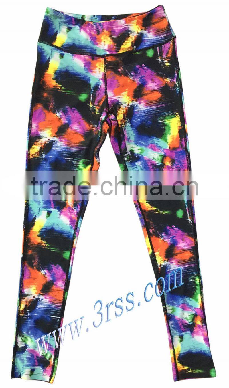 Sportwear allover leggings/Fittness colorful ladies leggings