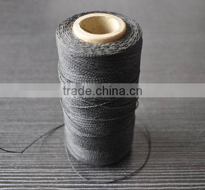 0.8mm-1.2mm polyester lubricated braid sewing thread