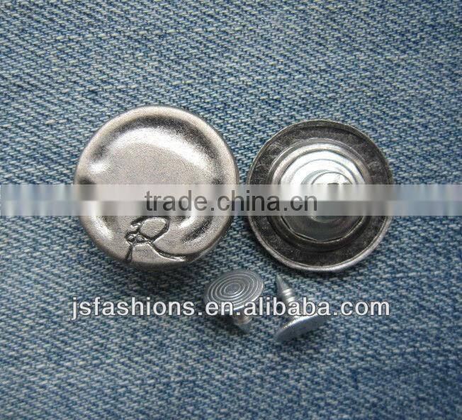 Customized alloy jeans button new style fashion buttons for denim