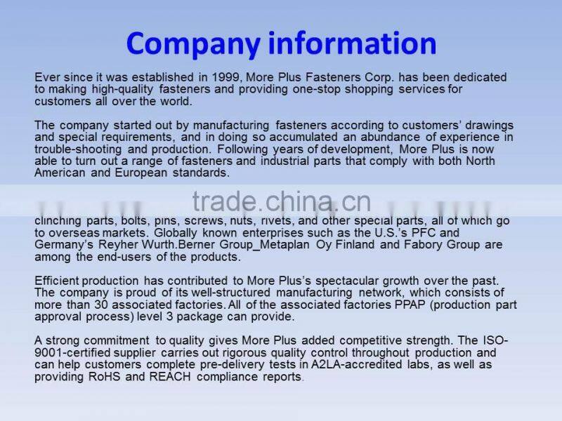 Taiwan hollow tubular rivets 304 316 stainless steel rivets Tubular Rivets