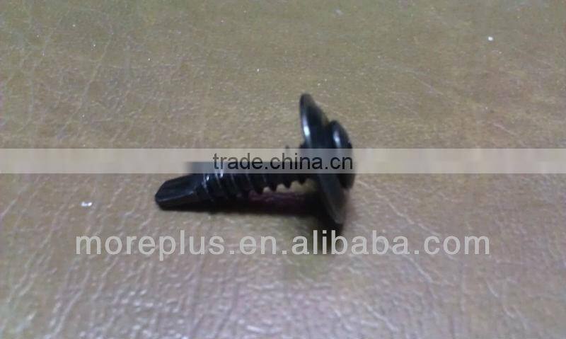 Made in Taiwan Steel Stainless Steel Copper TRIM OVAL HEAD PHIL WITH SPECIAL WASHERSELF DRILLING SCREW