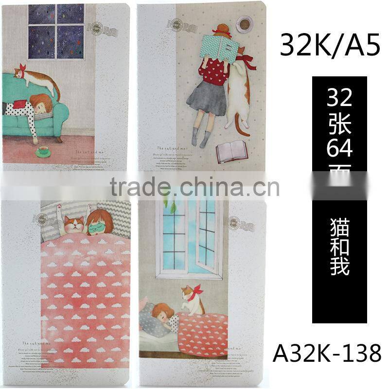 Hot Sale Cartoon notebook sewing exercise notebook for students